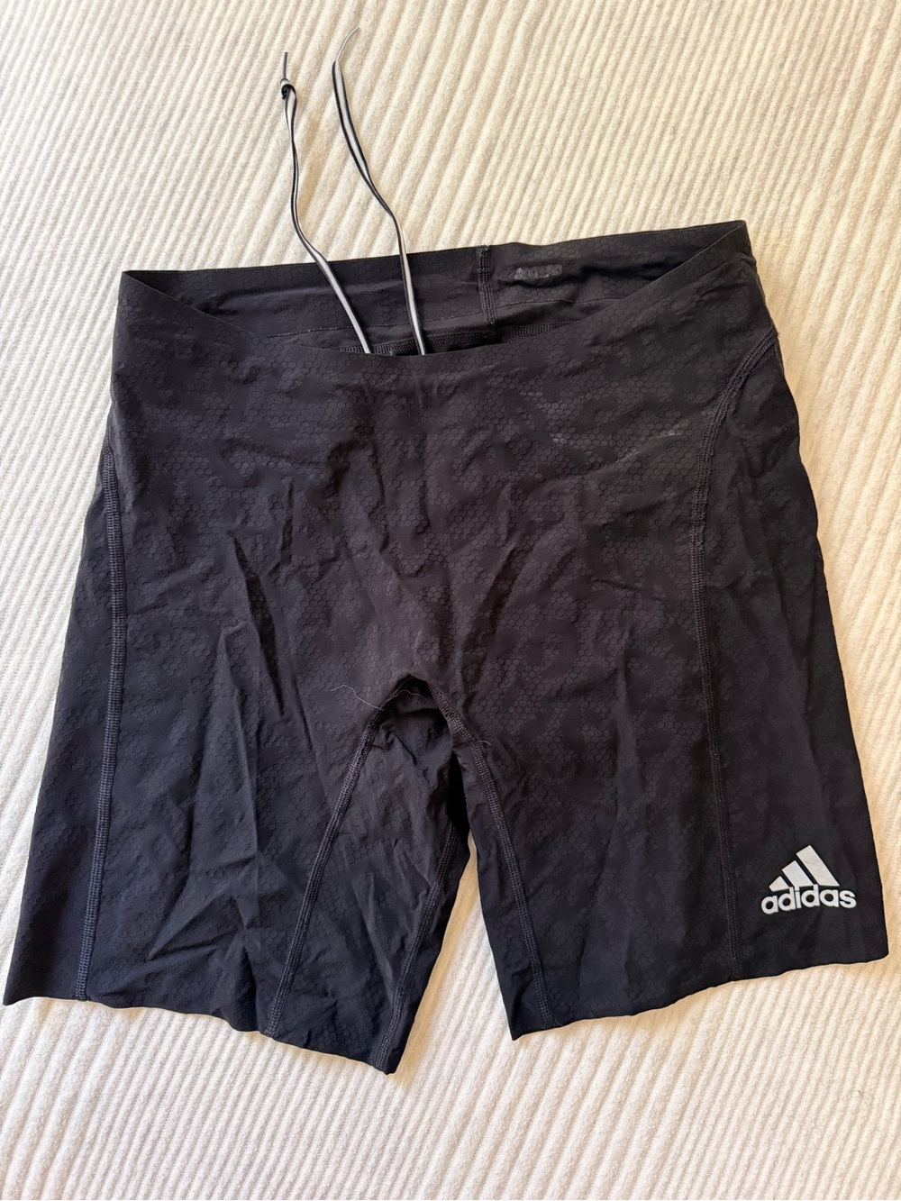 adidas Black High-Waist Athletic Bike Shorts
